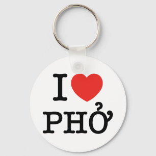 Porte-clés I Heart (Amour) Pho
