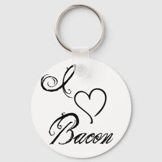 Porte-clés I Heart bacon