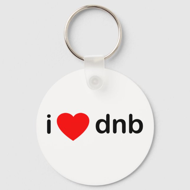 Porte-clés I Heart DNB (Recto)