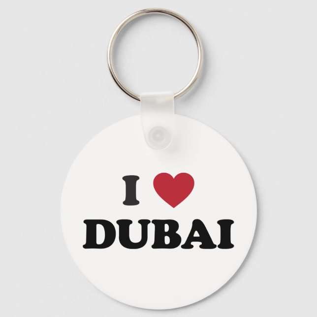 Porte-clés I Heart Dubai Émirats arabes unis (Recto)