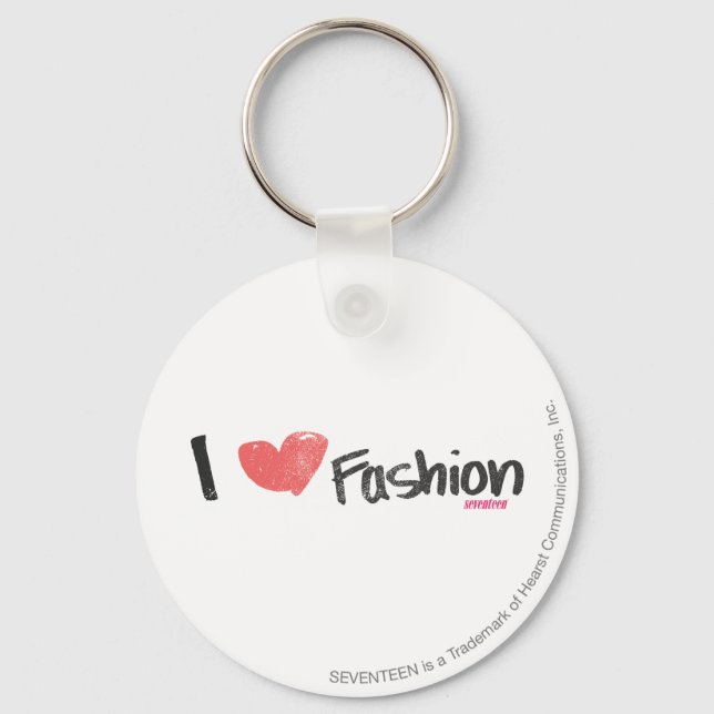 Porte-clés I Heart Fashion Purple (Recto)