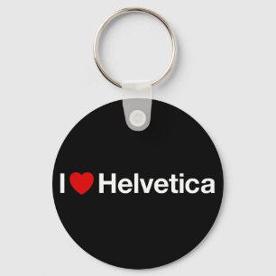 Porte-clés I heart Helvetica