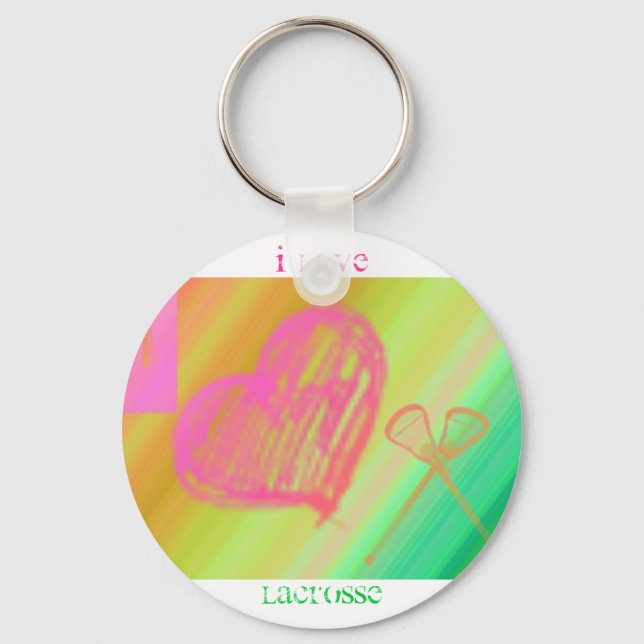 Porte-clés I heart Lacrosse Porte - clé (Recto)