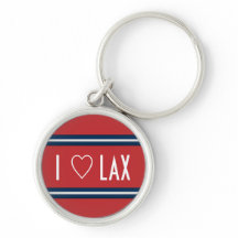 I Heart Lacrosse Rouge Blanc Bleu Pâte