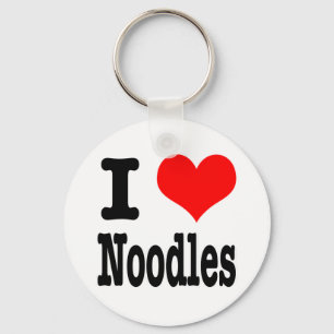 Porte-clés I HEART (LOVE) nouilles