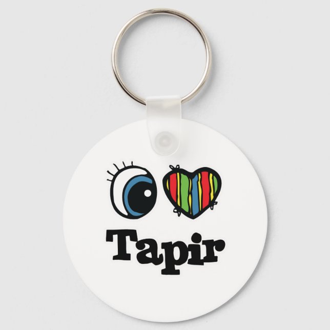Porte-clés I Heart (Love) Tapir (Recto)