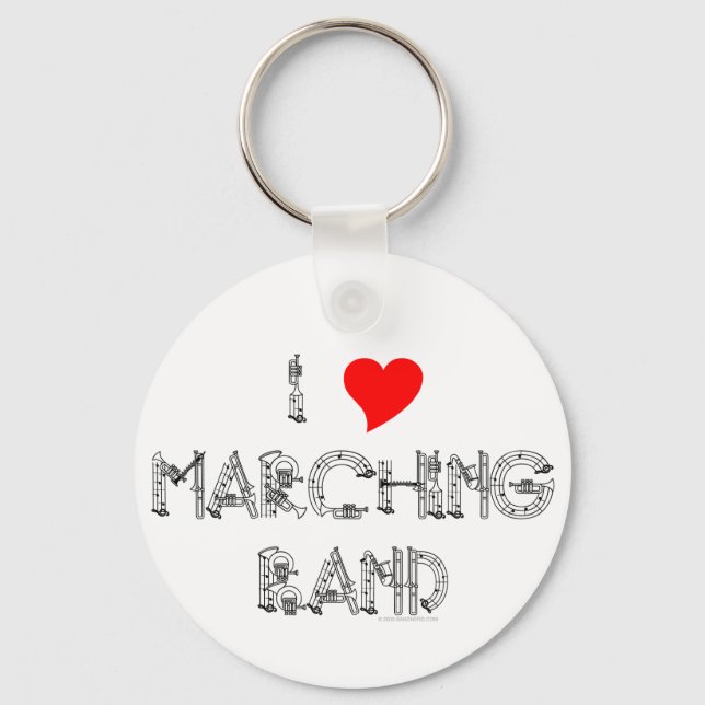 Porte-clés I Heart Marching Band (Recto)