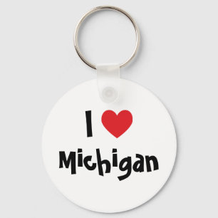 Porte-clés I Heart Michigan