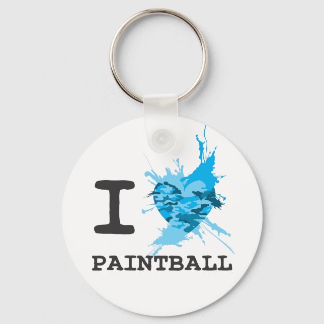 Porte-clés I Heart Paintball (Recto)