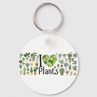 Porte-clés I Heart Plants