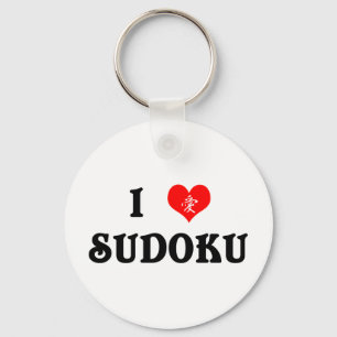Porte-clés I Heart Sudoku Porte - clé blanc