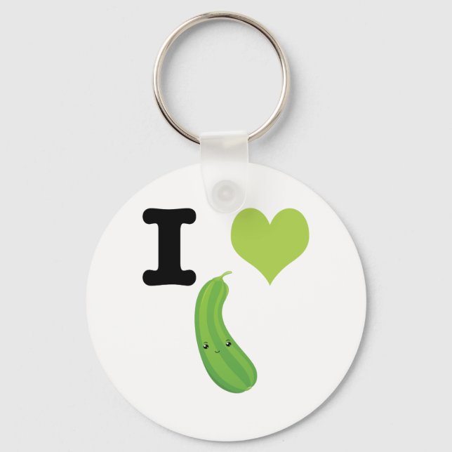 Porte-clés I Heart Zucchini (Recto)