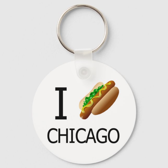 Porte-clés I Hotdog Chicago Keychainx (Recto)