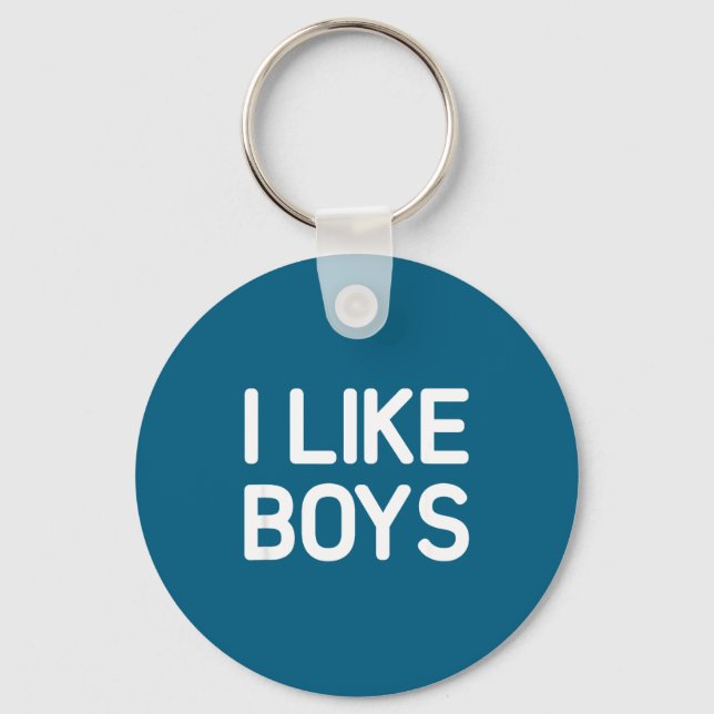 Porte-clés I Like Boys, Funny, Jokes, Sarcastic  (Recto)