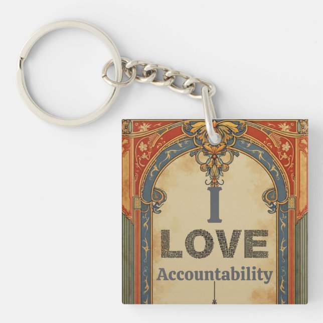 Porte-clés I Love Accountability Keychain (Devant)