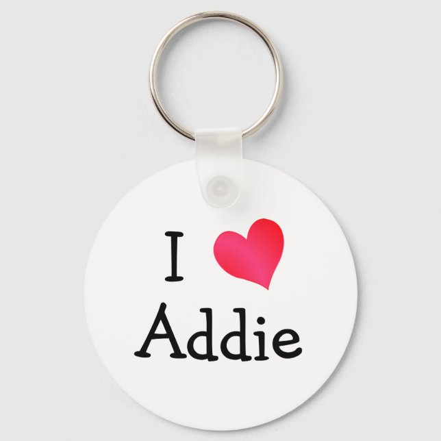 Porte-clés I Love Addie (Recto)