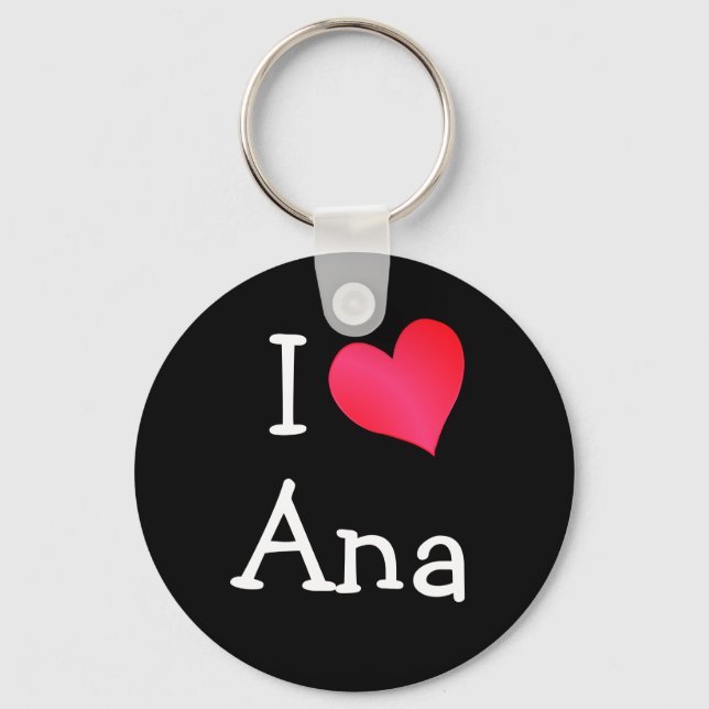 Porte-clés I Love Ana (Recto)