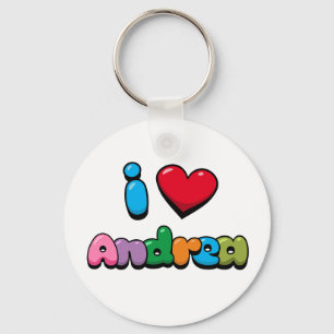 Porte-clés I Love Andrea