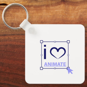 Porte-clés I Love Animate