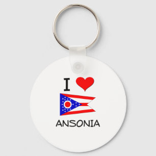 Porte-clés I Love Ansonia Ohio
