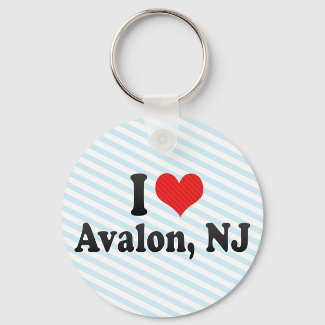 Porte-clés I Love Avalon, NJ (Recto)
