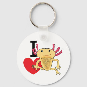 Porte-clés I Love Axolotls