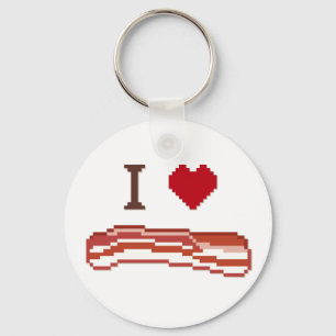Porte-clés I Love Bacon Porte - clé