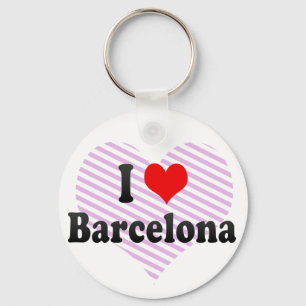 Porte-clés I Love Barcelona, Spain