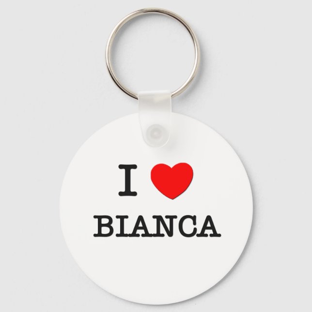 Porte-clés I Love Bianca (Recto)