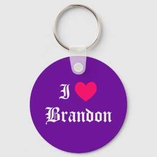 Porte-clés I Love Brandon