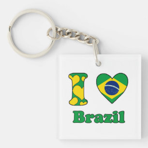 Porte-clés I love Brazil