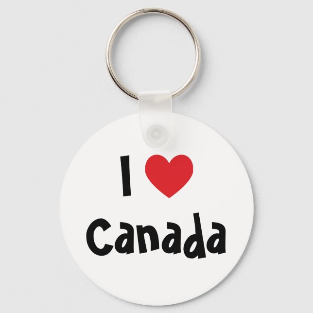Porte-clés I Love Canada (Recto)