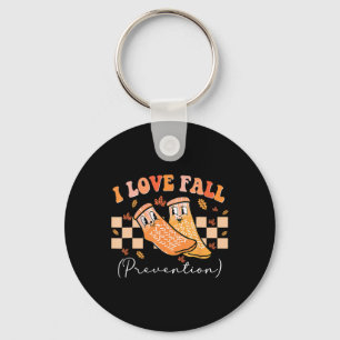 Porte-clés I Love Chaussettes de prévention Automne Thanksgiv