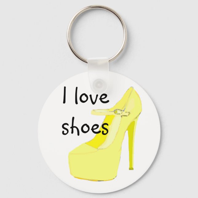 Porte-clés I Love Chaussures (Recto)