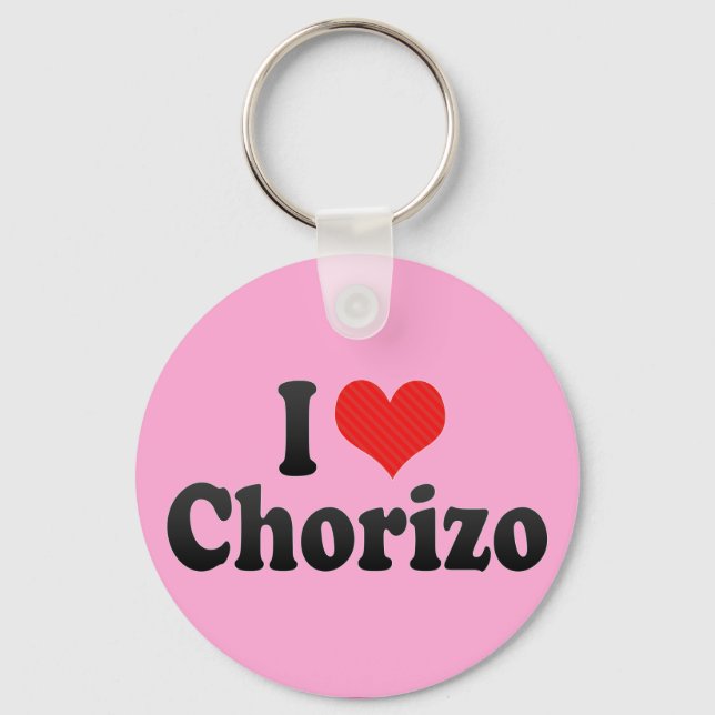 Porte-clés I Love Chorizo (Recto)