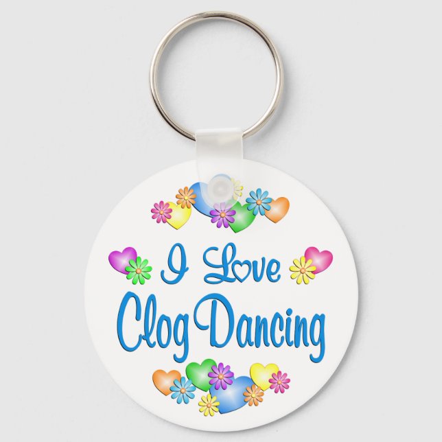 Porte-clés I Love Clog Dancing (Recto)