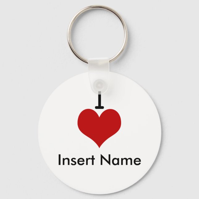 Porte-clés I Love (coeur) (Recto)