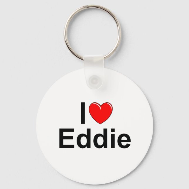Porte-clés I Love (Coeur) Eddie (Recto)