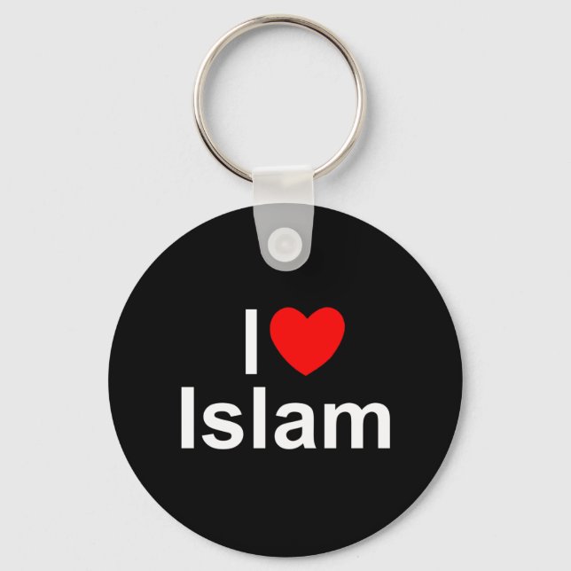 Porte-clés I Love (Coeur) Islam (Recto)
