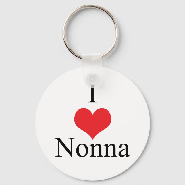Porte-clés I Love (Coeur) Nonna (Recto)