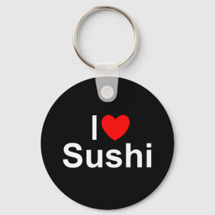 Porte-clés I Love (Coeur) Sushi