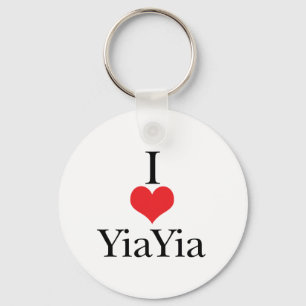 Porte-clés I Love (Coeur) YiaYia
