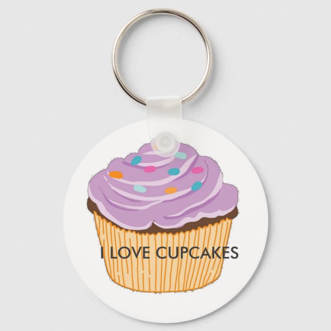 PORTE-CLÉS I LOVE CUPCAKES (Recto)