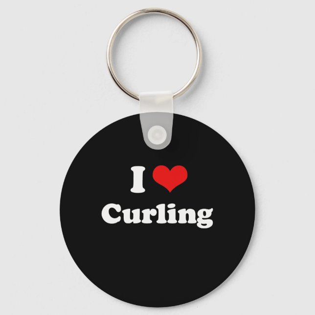 Porte-clés I Love Curling Tshirt (Recto)
