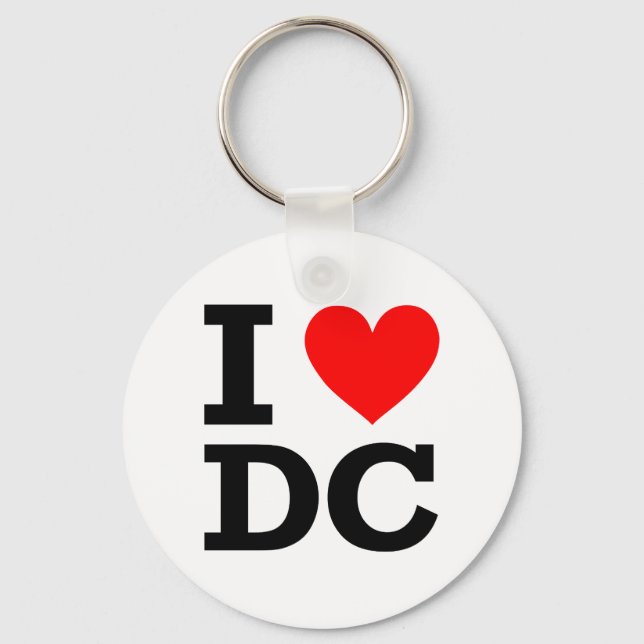 Porte-clés I Love DC Design (Recto)