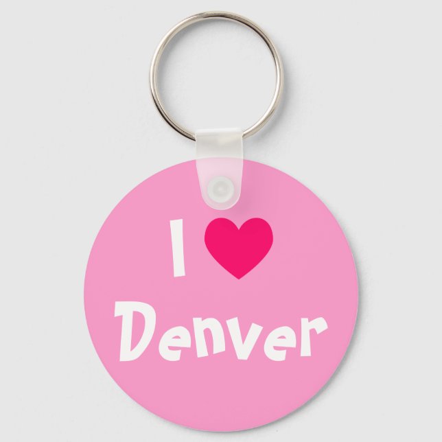 Porte-clés I Love Denver (Recto)