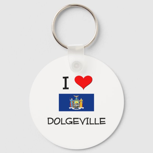 Porte-clés I Love Dolgeville New York (Recto)