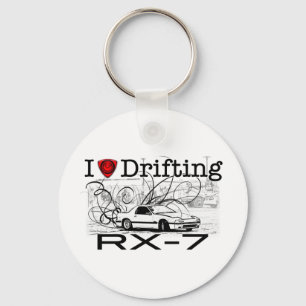 Porte-clés I love drifting RX-7