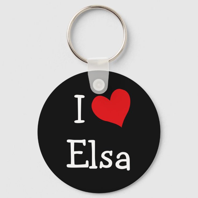 Porte-clés I Love Elsa (Recto)