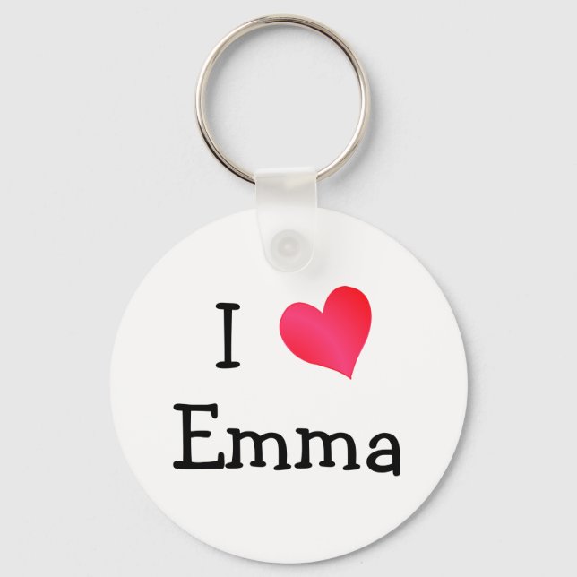 Porte-clés I Love Emma (Recto)